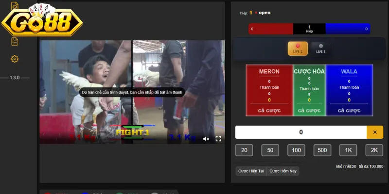 Nhiều vé cược gà cho hội viên