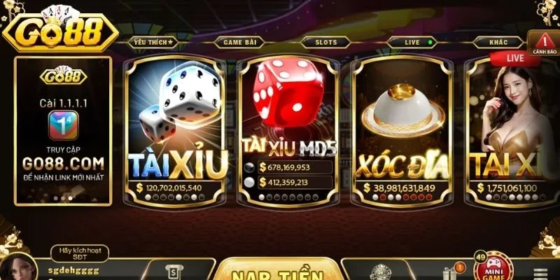 Đăng nhập GO88 để tham gia cược