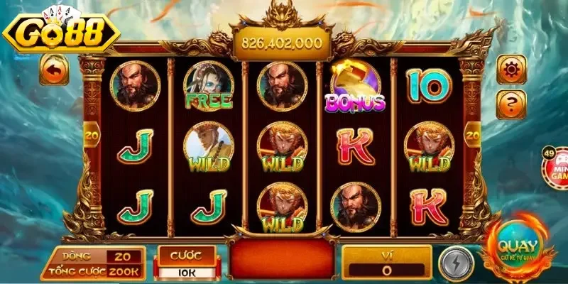 Game nổ hũ Tây Du Ký GO88 cùng biểu tượng đặc biệt